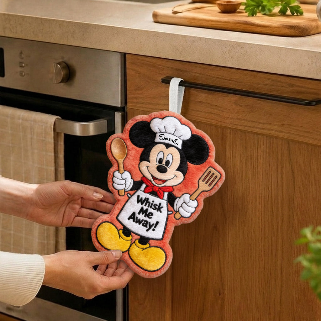 Personalized Mickey Mouse Hand Towel Custom Name Gift for Kids Hand Towel GradoCreations