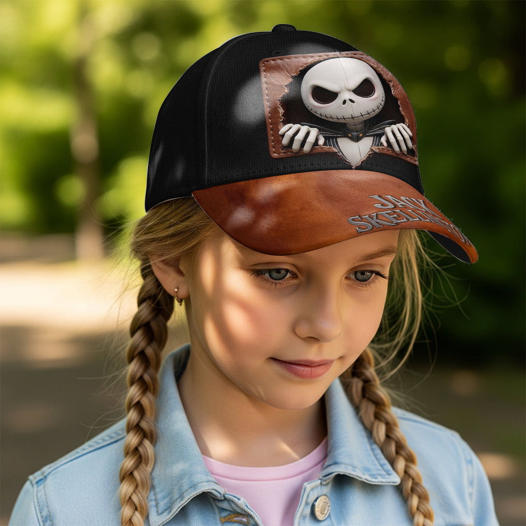 Personalized Nightmare Classic Cap with Jack Skellington Design Classic Cap GradoCreations