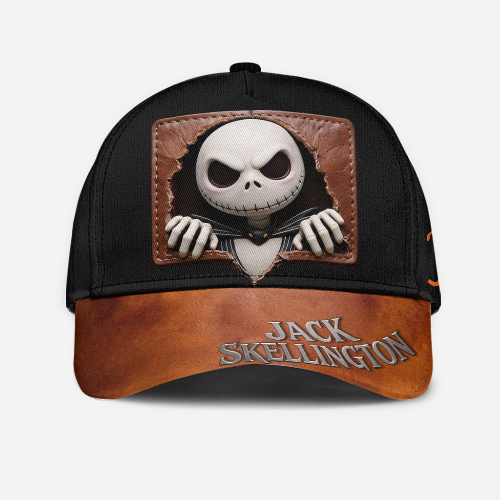 Personalized Nightmare Classic Cap with Jack Skellington Design Classic Cap GradoCreations