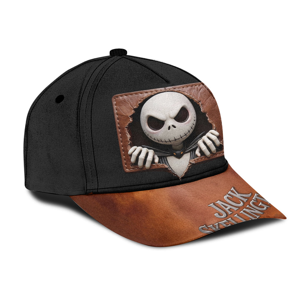 Personalized Nightmare Classic Cap with Jack Skellington Design Classic Cap GradoCreations