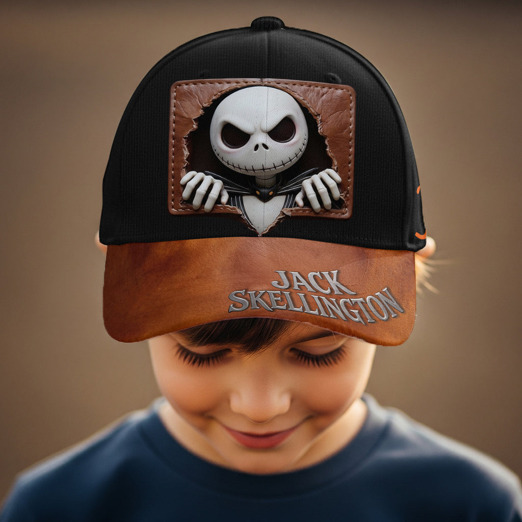 Personalized Nightmare Classic Cap with Jack Skellington Design Classic Cap GradoCreations