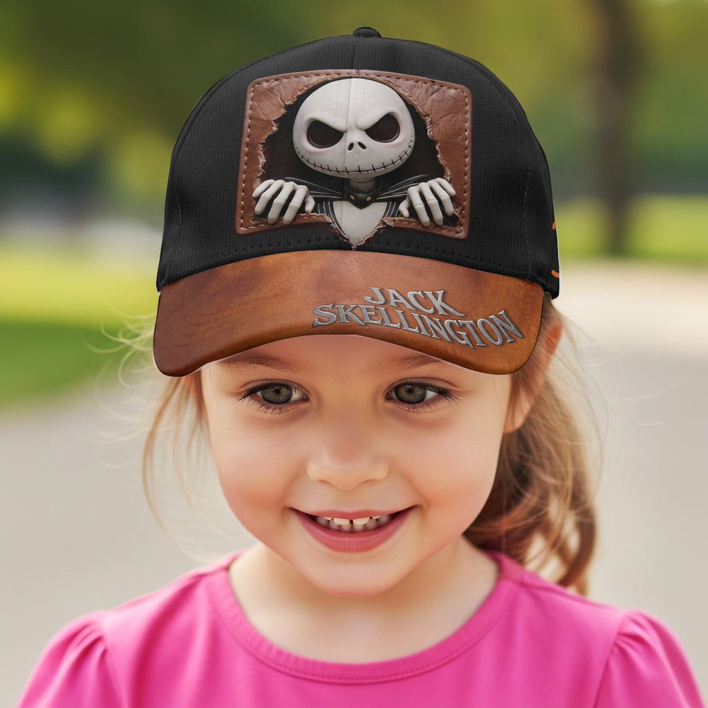 Personalized Nightmare Classic Cap with Jack Skellington Design Classic Cap GradoCreations