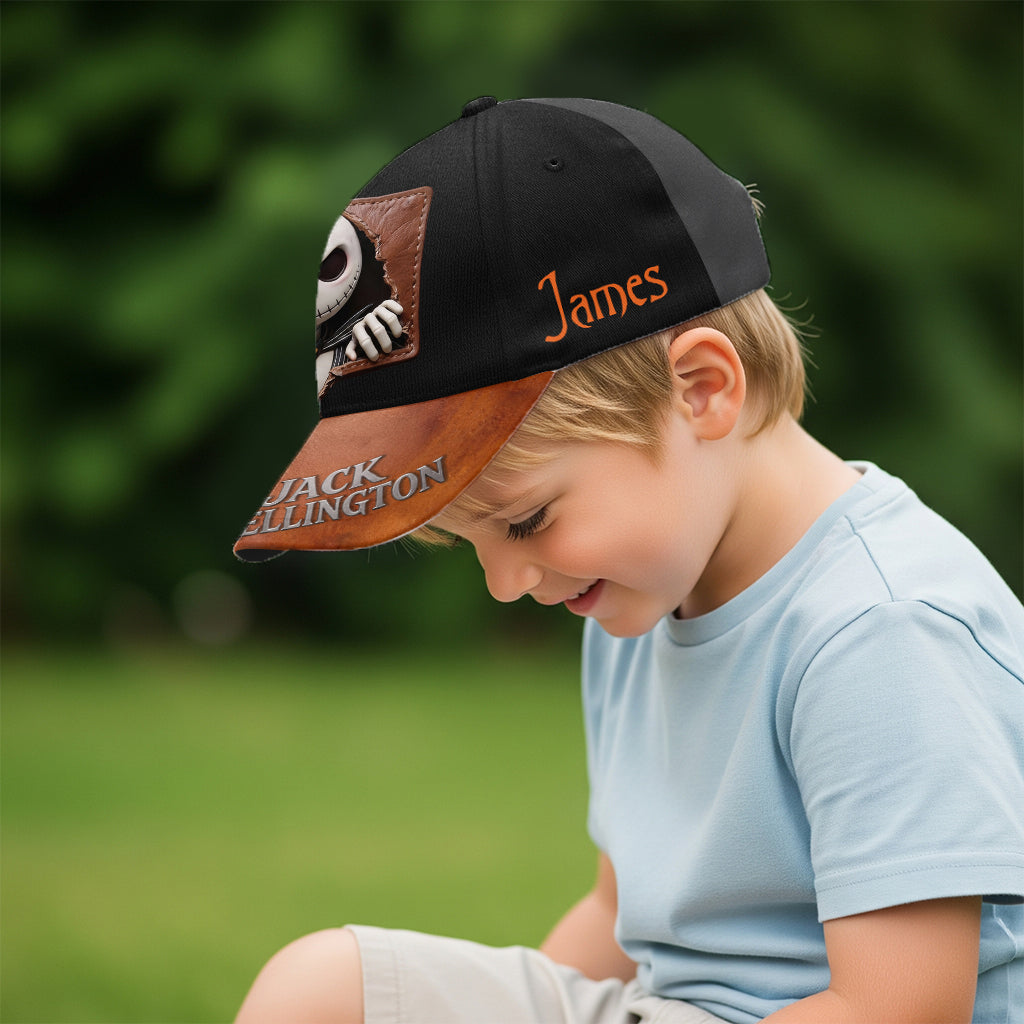 Personalized Nightmare Classic Cap with Jack Skellington Design Classic Cap GradoCreations