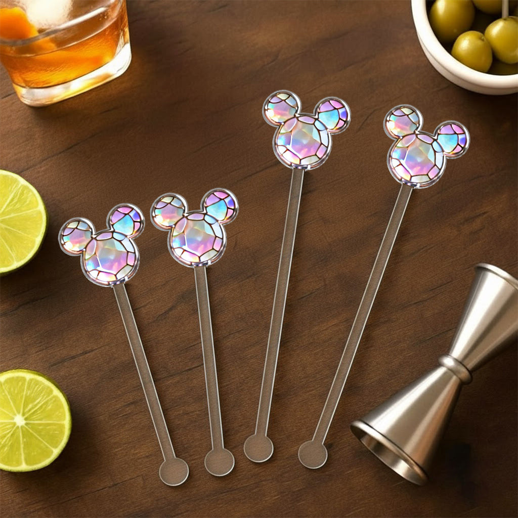 Personalized Magical Castle Mouse Set Accent Mug & Stirrer Gift Set Accent Mug with Acrylic Stirrers GradoCreations