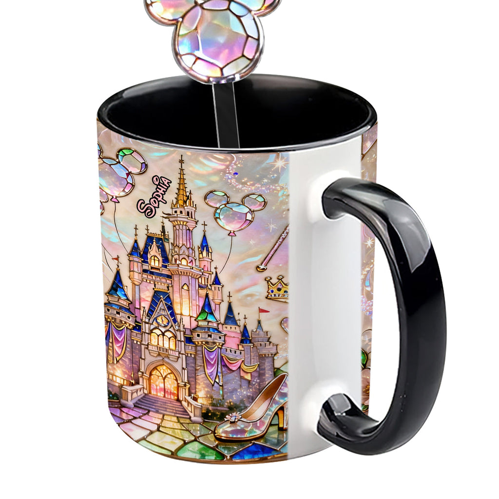 Personalized Magical Castle Mouse Set Accent Mug & Stirrer Gift Set Accent Mug with Acrylic Stirrers GradoCreations