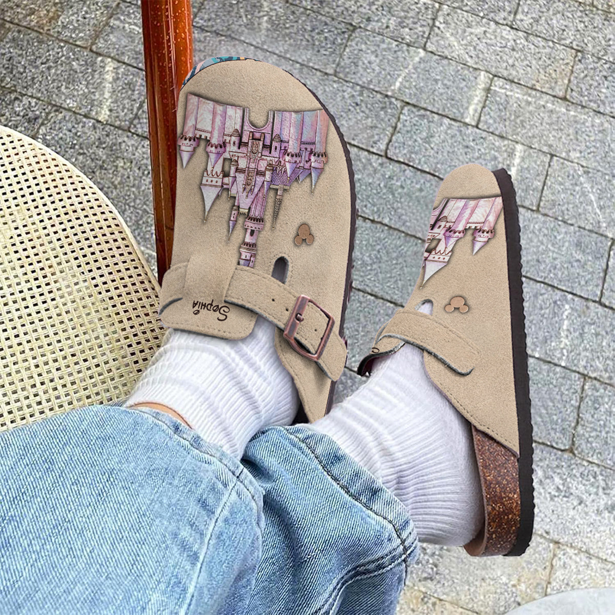 Personalized Magical Castle Arch Support Clogs for Women & Men Clogs With Arch Support GradoCreations