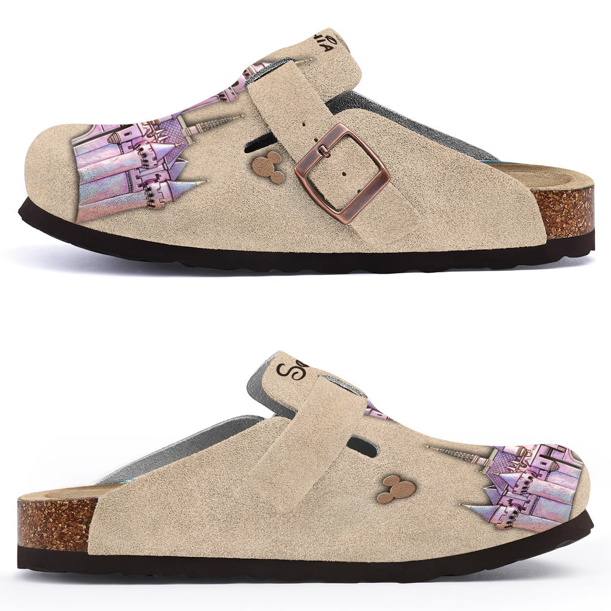 Personalized Magical Castle Arch Support Clogs for Women & Men Clogs With Arch Support GradoCreations