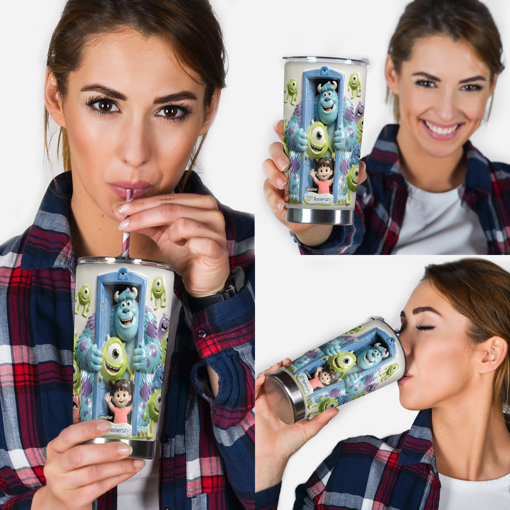 Personalized 25th Anniversary Mouse Tumbler Custom Gift for Couples Tumbler GradoCreations