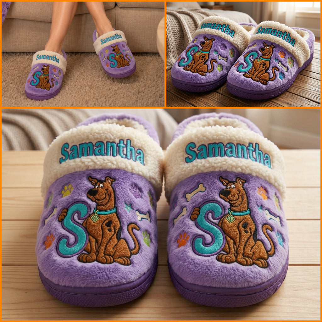 Personalized Spooky Mystery Slippers Custom Name Gift for Family Slippers GradoCreations