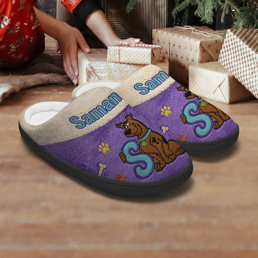 Personalized Spooky Mystery Slippers Custom Name Gift for Family Slippers GradoCreations