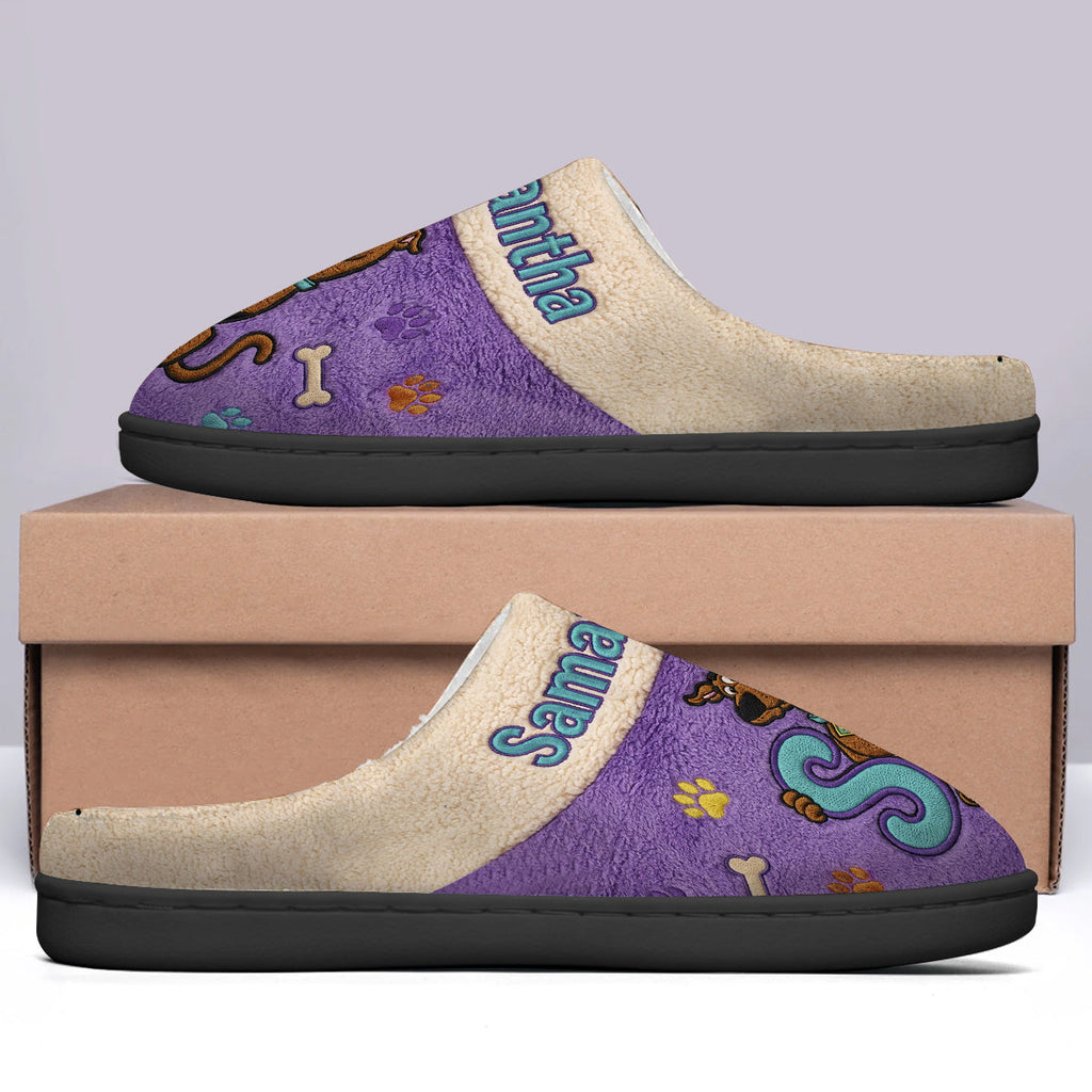 Personalized Spooky Mystery Slippers Custom Name Gift for Family Slippers GradoCreations
