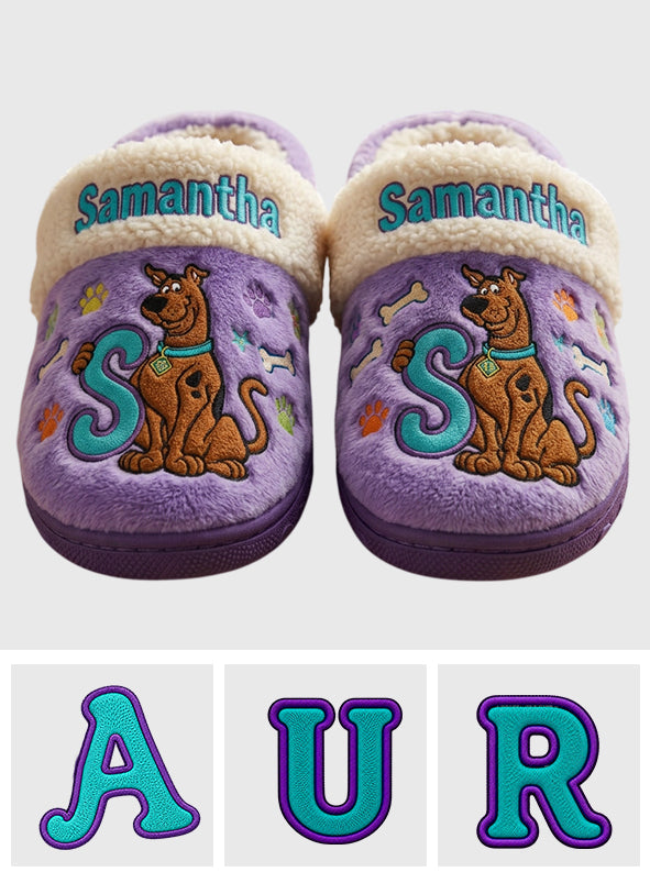 Personalized Spooky Mystery Slippers Custom Name Gift for Family Slippers GradoCreations