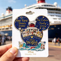 Personalized 3D Embossed Enamel Cruise Ship Pin Gift 3D Embossed Enamel Pin GradoCreations