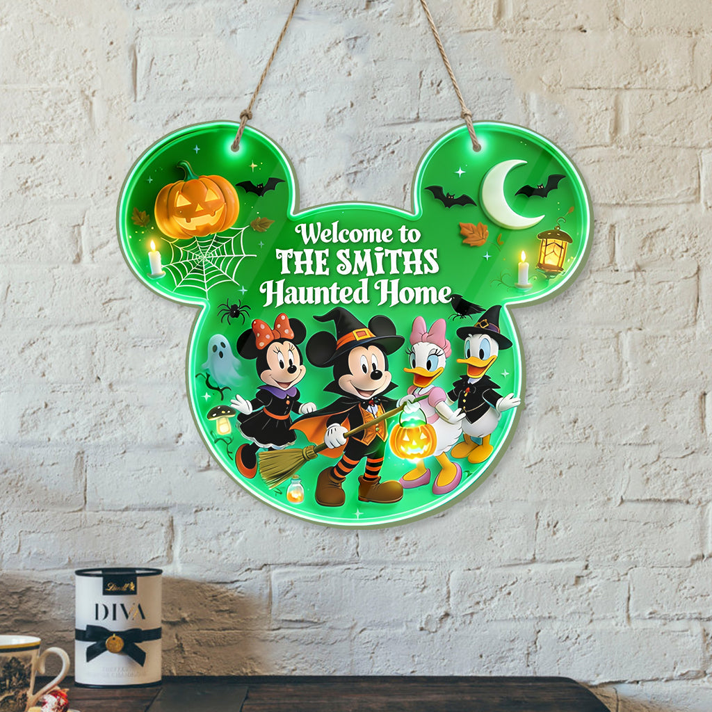 Personalized Halloween Luminous Acrylic Sign for Home Decor Luminous Acrylic Sign GradoCreations