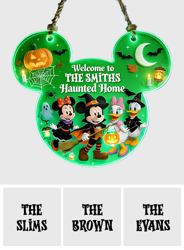 Personalized Halloween Luminous Acrylic Sign for Home Decor Luminous Acrylic Sign GradoCreations