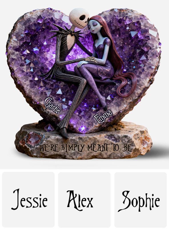 Personalized Nightmare Before Christmas Acrylic Plaque Gift for Couples Custom Shaped Acrylic Plaque GradoCreations