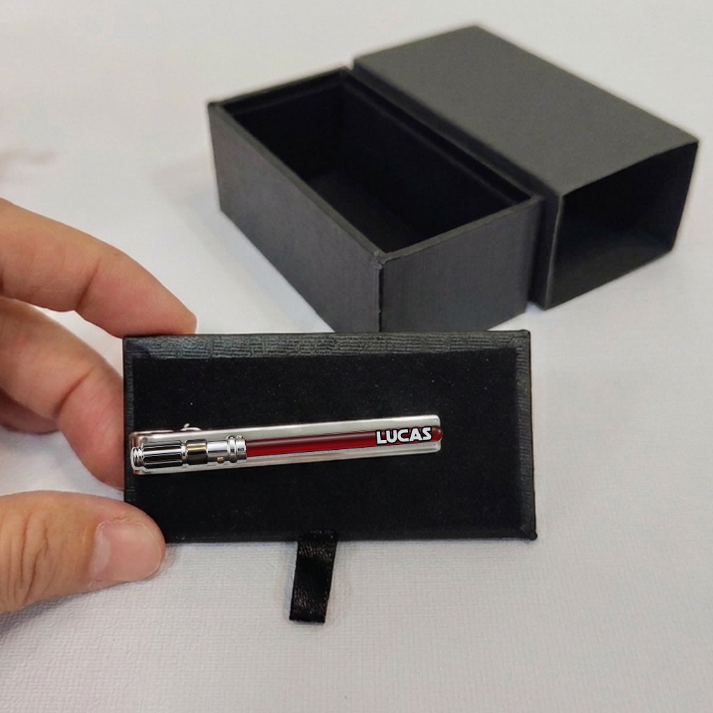 Personalized Stainless Steel Tie Clip Custom Gift for Dad Tie Clip GradoCreations