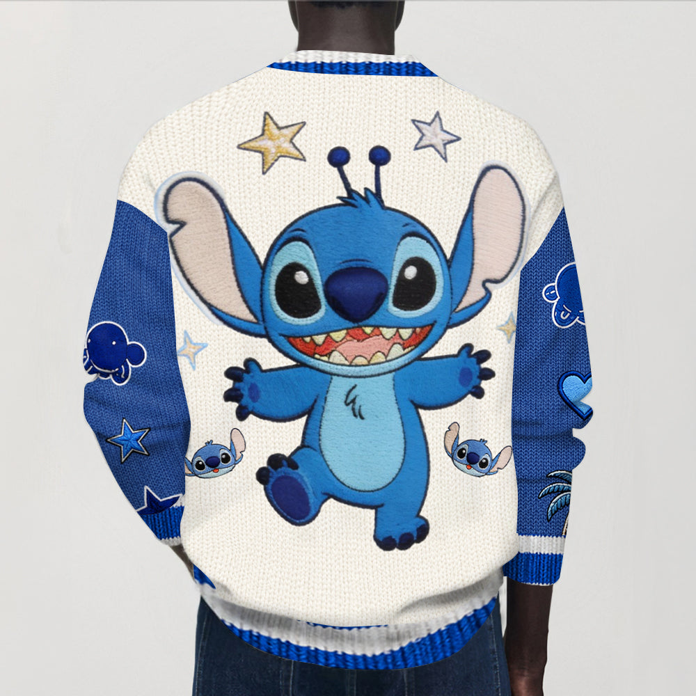 Personalized Ohana Cardigan Sweater Custom Name Gift for Family Cardigan Sweater GradoCreations