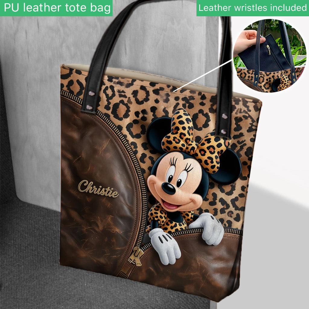 Personalized Minnie Mouse Tote Bag with Custom Name for Mom Tote Bag GradoCreations