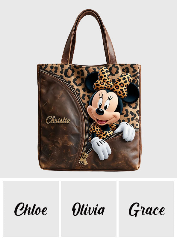 Personalized Minnie Mouse Tote Bag with Custom Name for Mom Tote Bag GradoCreations