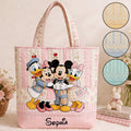 Personalized Cartoon Mouse Quilted Tote Bag for Kids Quilted Tote Bag GradoCreations