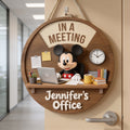 Custom Shape Spinner Sign for Home Office Personalization Spinner Sign Custom Shape GradoCreations