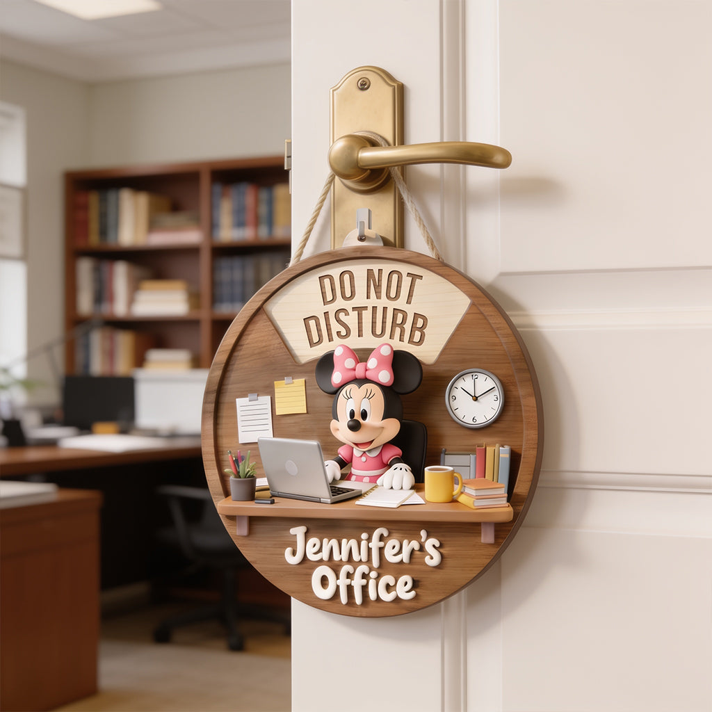 Custom Shape Spinner Sign for Home Office Personalization Spinner Sign Custom Shape GradoCreations