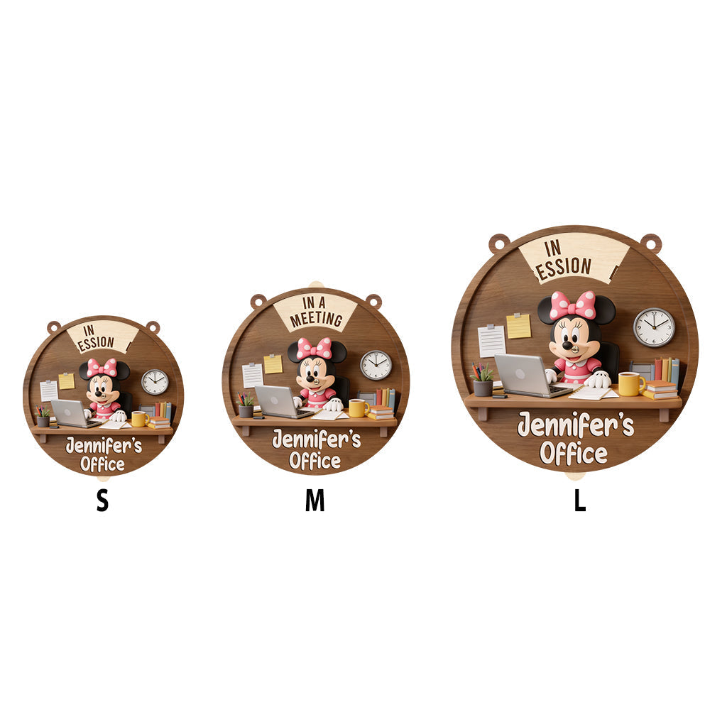 Custom Shape Spinner Sign for Home Office Personalization Spinner Sign Custom Shape GradoCreations
