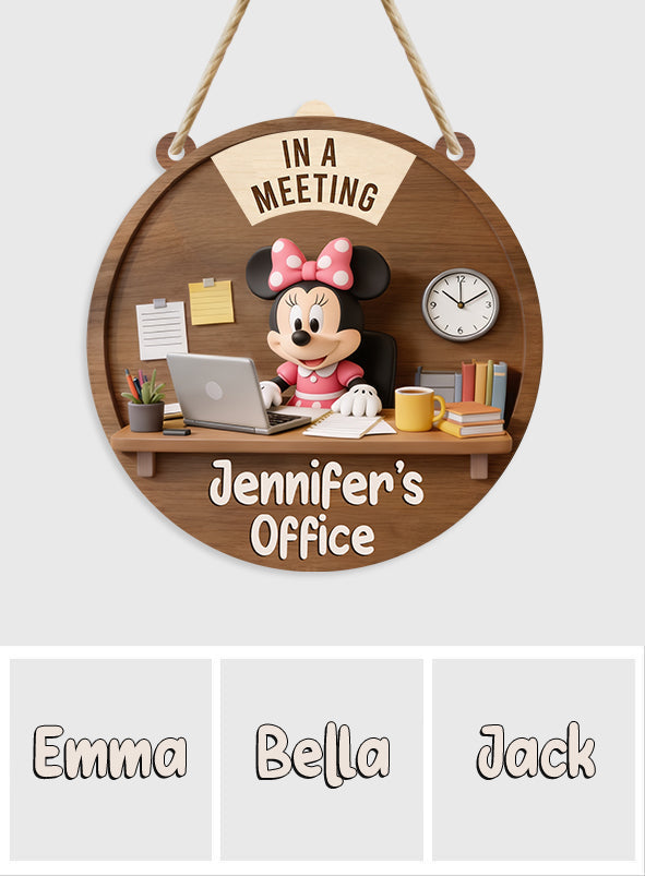 Custom Shape Spinner Sign for Home Office Personalization Spinner Sign Custom Shape GradoCreations