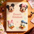 Personalized Mouse Leather Journal Custom Name Gift for Kids Leather Journal GradoCreations