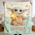 Personalized Baby Blanket Cute Custom Name 3D Force Gift Blanket GradoCreations