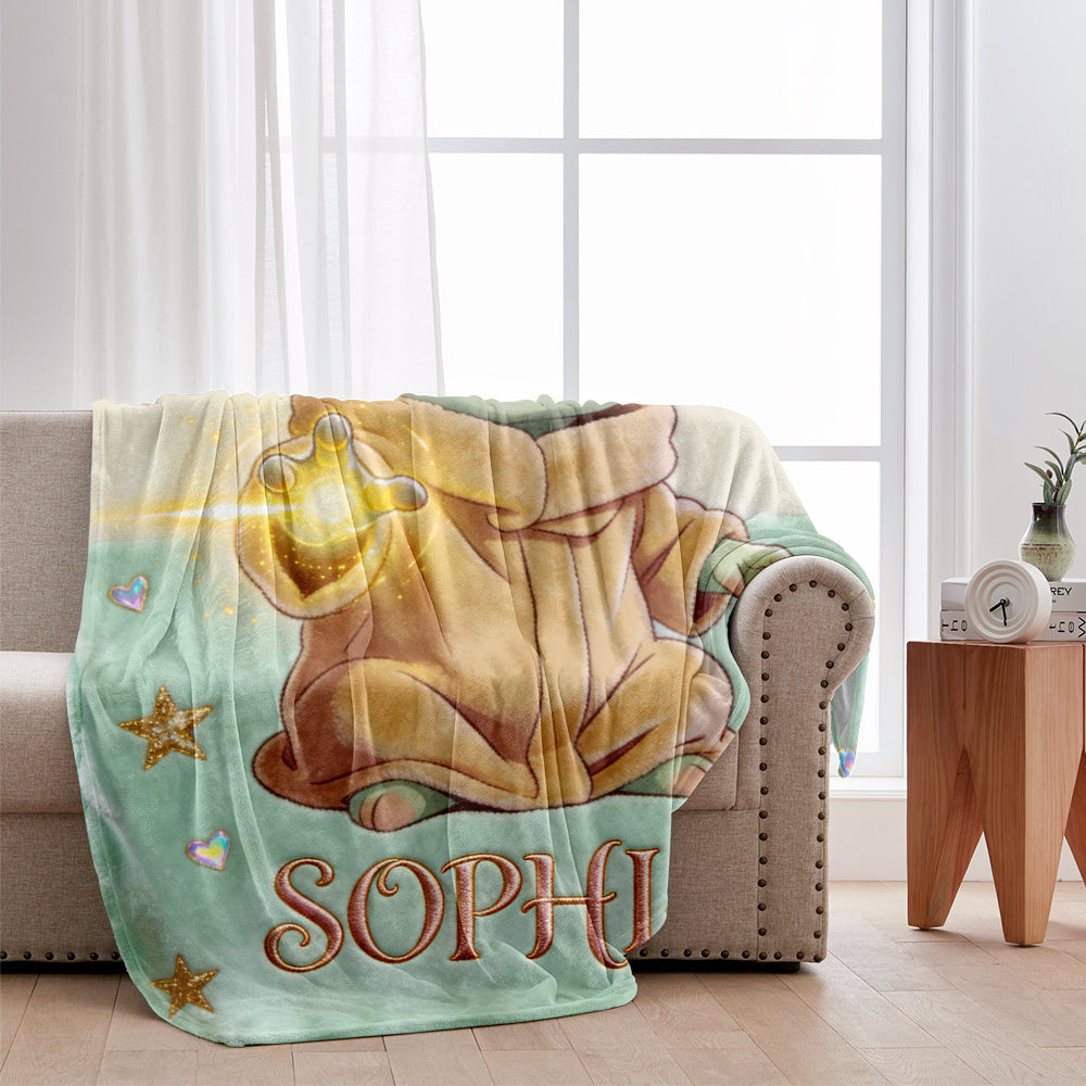Personalized Baby Blanket Cute Custom Name 3D Force Gift Blanket GradoCreations