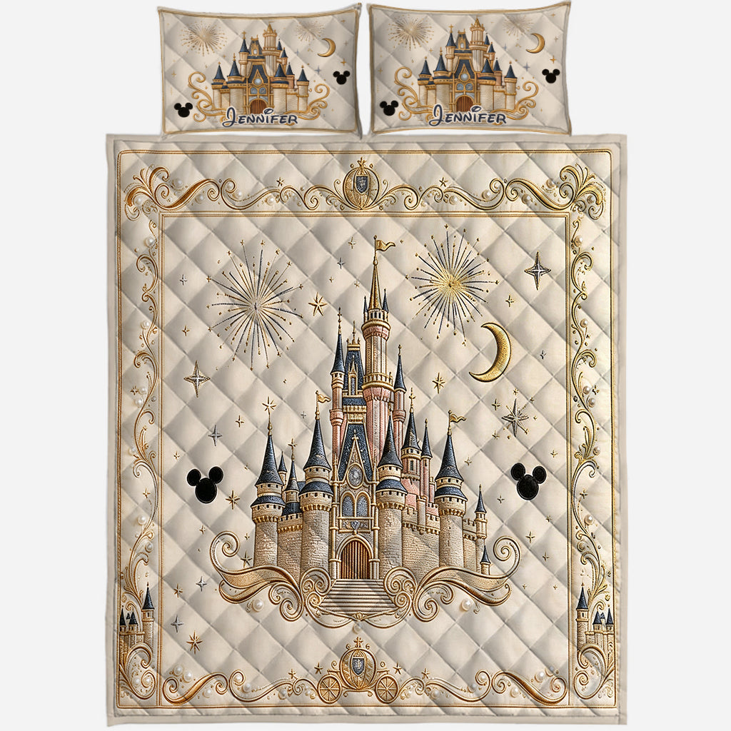 Personalized Dream Trip Quilt Set Custom Name Gift Quilt Set GradoCreations