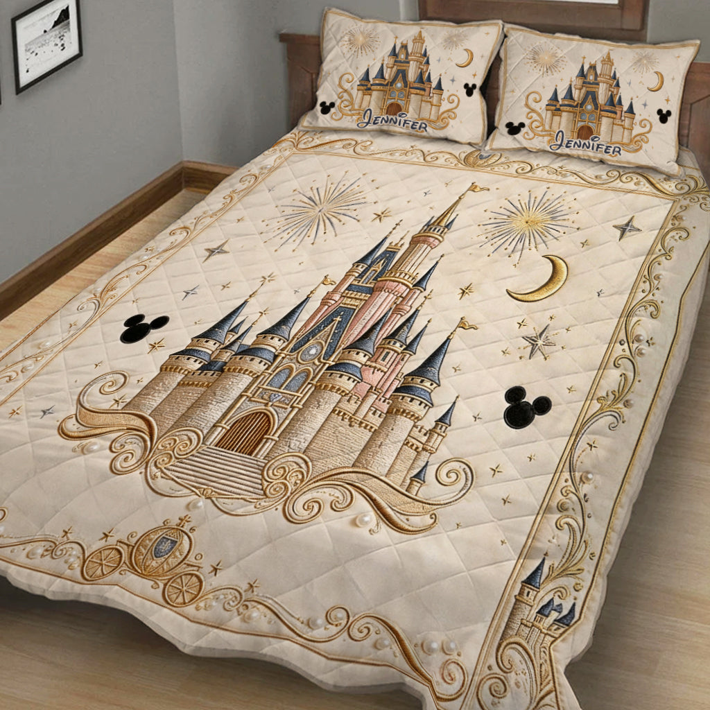 Personalized Dream Trip Quilt Set Custom Name Gift Quilt Set GradoCreations