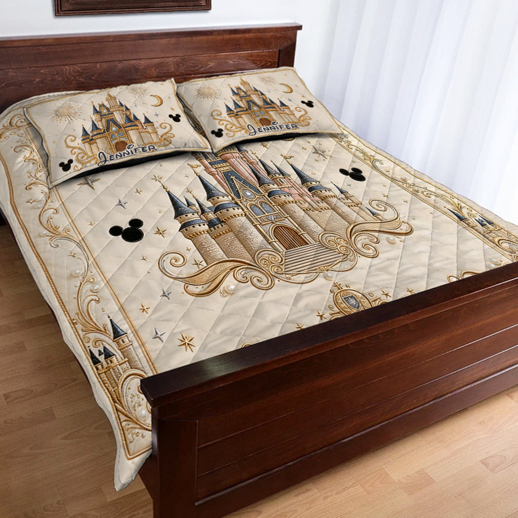 Personalized Dream Trip Quilt Set Custom Name Gift Quilt Set GradoCreations