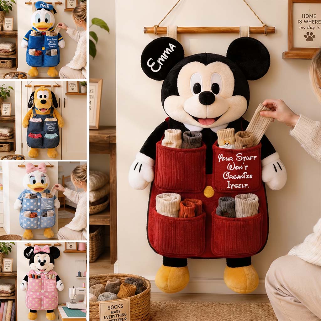 Personalized Disney Hanging Organizer with Pockets for Kids Hanging Organizer GradoCreations