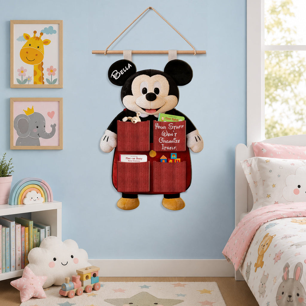 Personalized Disney Hanging Organizer with Pockets for Kids Hanging Organizer GradoCreations