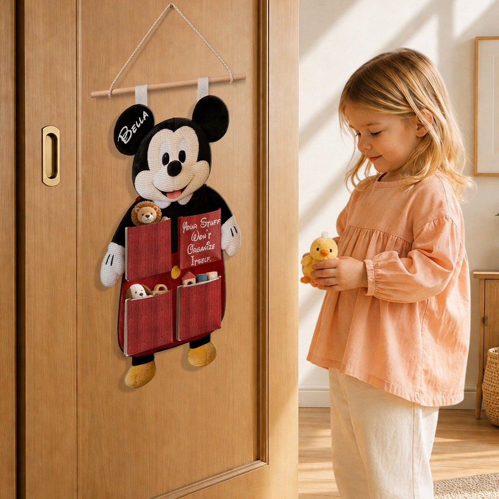 Personalized Disney Hanging Organizer with Pockets for Kids Hanging Organizer GradoCreations