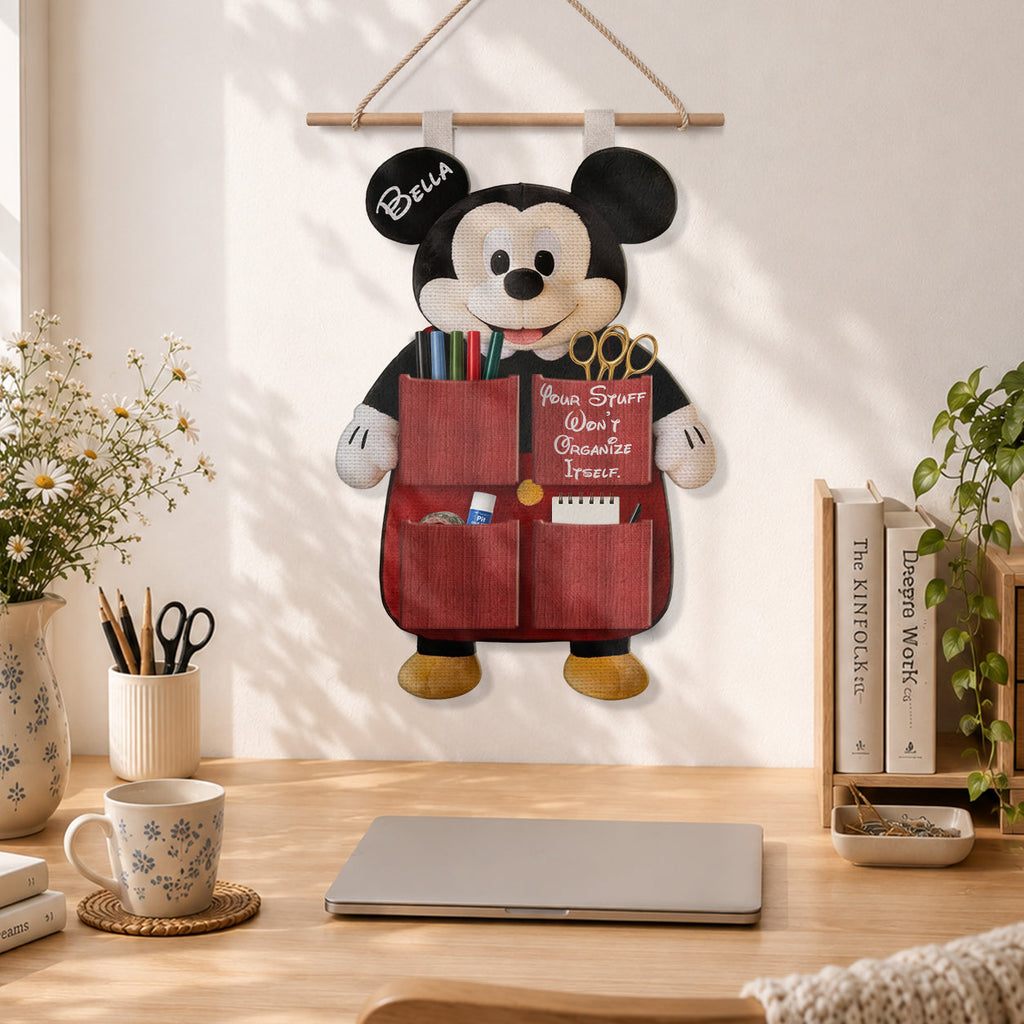 Personalized Disney Hanging Organizer with Pockets for Kids Hanging Organizer GradoCreations