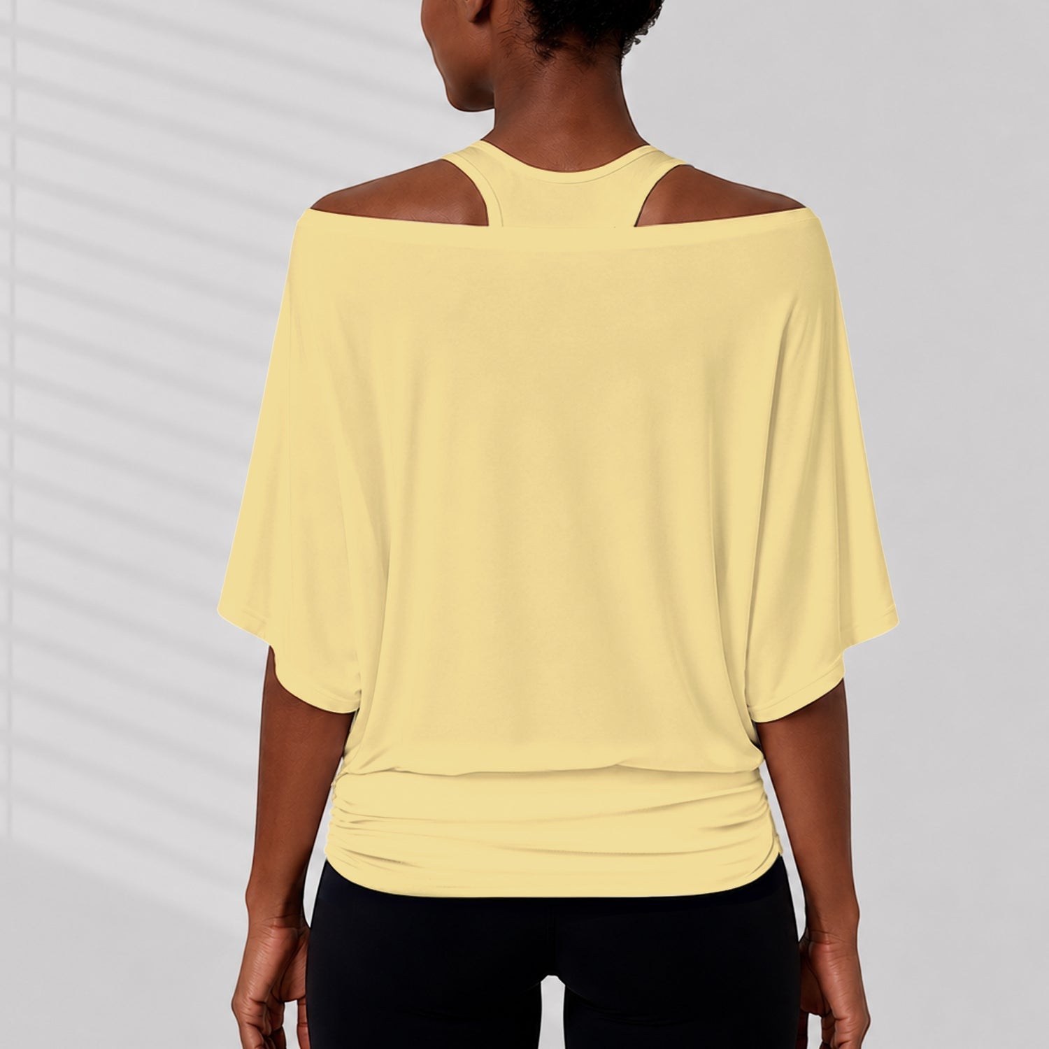 Personalized Yellow Bear Off-Shoulder Top Set for Women Off-Shoulder Top Set GradoCreations