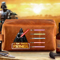 Personalized Leather Toiletry Bag Custom Name Gift for Dad Leather Toiletry Bag GradoCreations