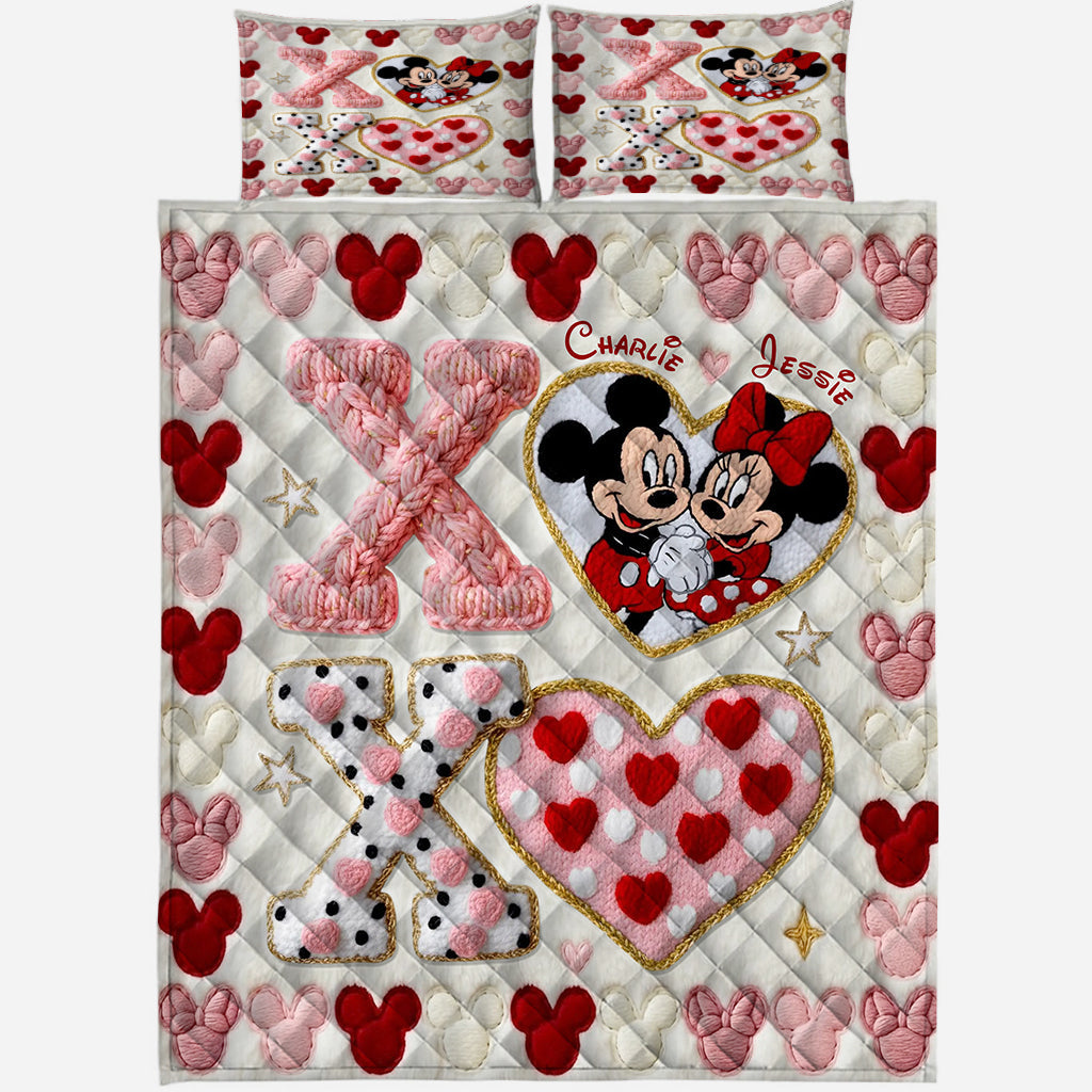Personalized Mickey Mouse Quilt Set Custom Name Gift for Kids Quilt Set GradoCreations