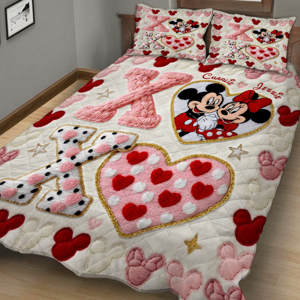 Personalized Mickey Mouse Quilt Set Custom Name Gift for Kids Quilt Set GradoCreations