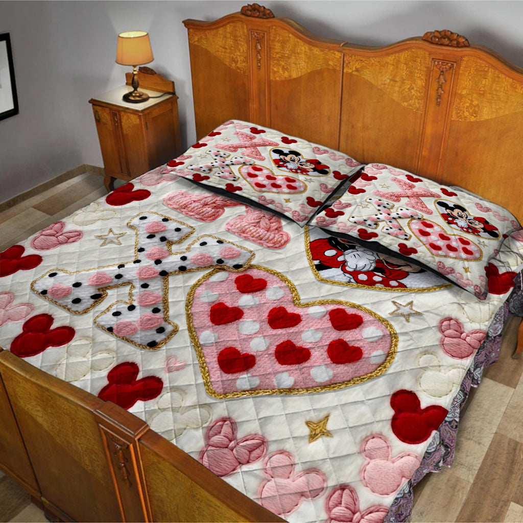 Personalized Mickey Mouse Quilt Set Custom Name Gift for Kids Quilt Set GradoCreations