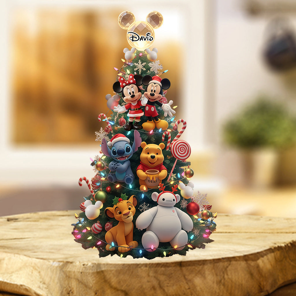 Personalized Christmas Mouse Acrylic Plaque Custom Gift Custom Shaped Acrylic Plaque GradoCreations
