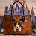 Personalized Mickey Mouse Leather Handbag Custom Name Gift Leather Handbag 2 GradoCreations