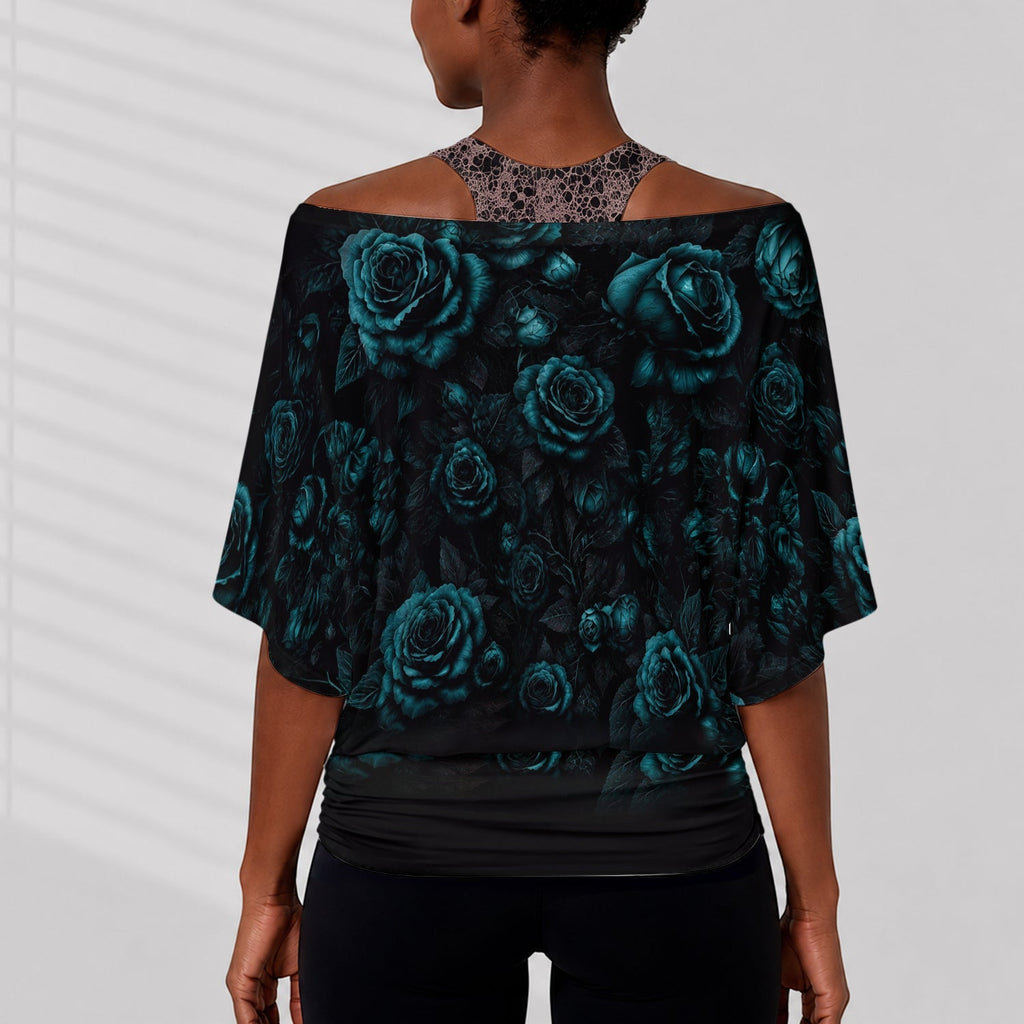 Personalized Off-Shoulder Top Set with Custom Names Gift Off-Shoulder Top Set GradoCreations