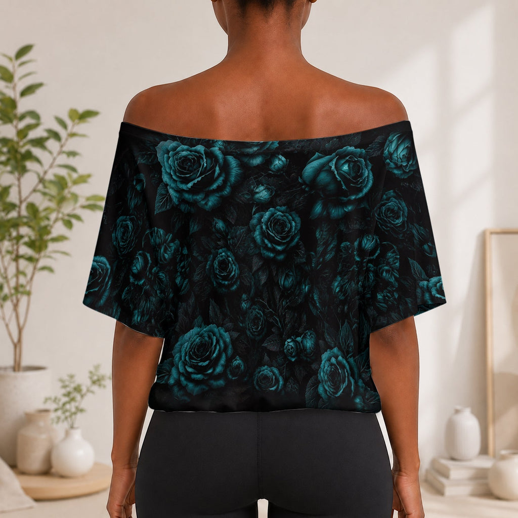 Personalized Off-Shoulder Top Set with Custom Names Gift Off-Shoulder Top Set GradoCreations