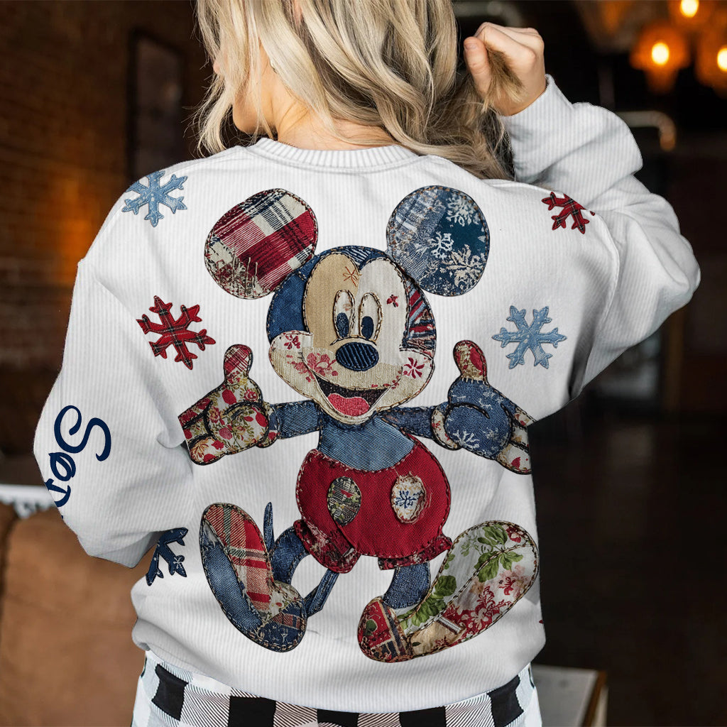 Personalized Disney Mouse Ugly Sweater Custom Name Gift for Christmas Ugly Sweater GradoCreations
