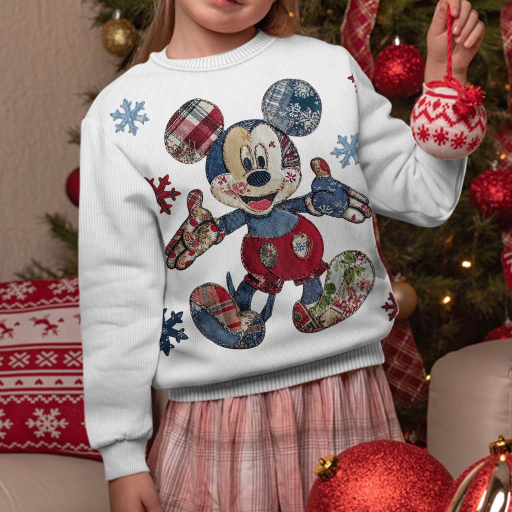 Personalized Disney Mouse Ugly Sweater Custom Name Gift for Christmas Ugly Sweater GradoCreations